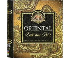 Oriental Tea Book - 32 Enveloped Tea Bags - 4 Flavours of Green And Black Ceylon Tea