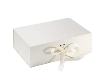 Ivory A4 Deep Gift Boxes with changeable ribbon
