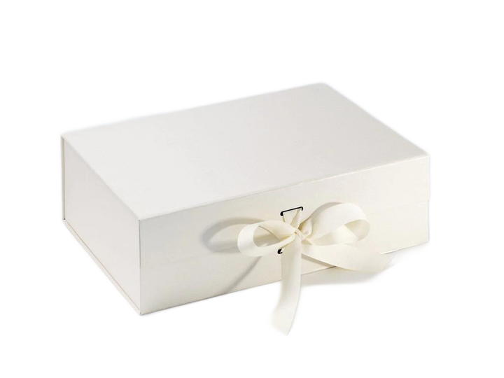 Ivory A4 Deep Gift Boxes with changeable ribbon