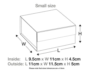 Ivory Small Gift Boxes with fixed grosgrain ribbon