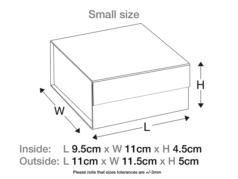 Ivory Small Gift Boxes with fixed grosgrain ribbon